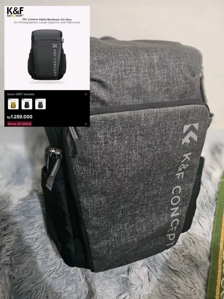 KNF Concept 25L Tas Alpha Backpack (TAS KAMERA/BACKPACK) fit16inch