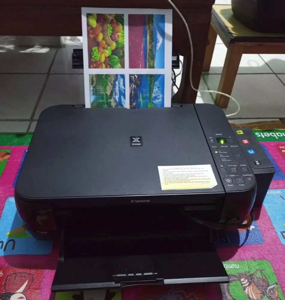 Printer Canon Pixma MP287 all in one infus sistem siap pakai