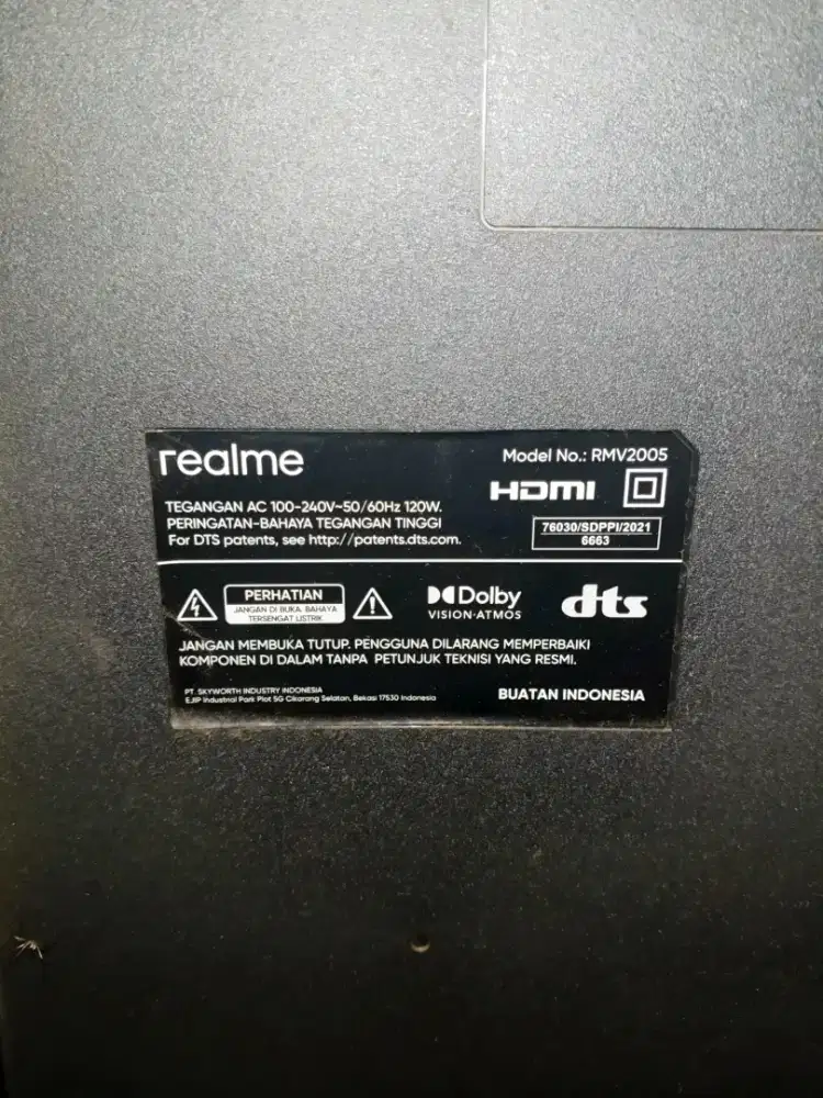 Smart TV merk realme 50 inch