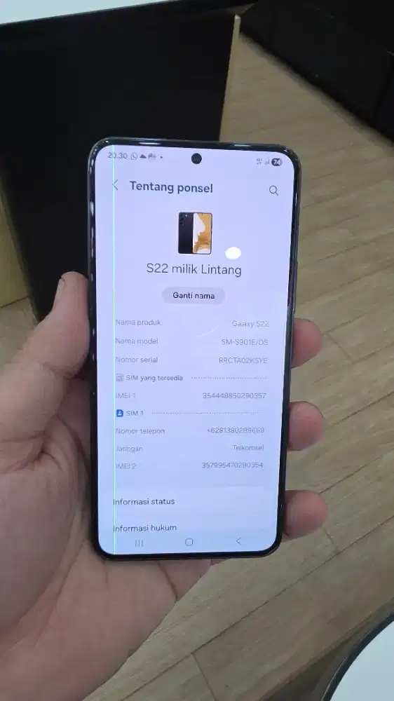 Samsung s22 ram 8 256GB