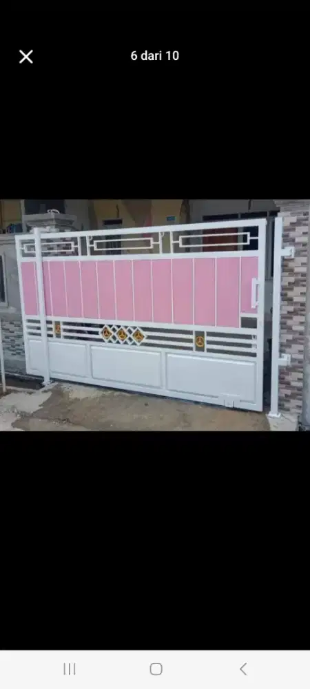Hrg promo pagar dorong minimalis