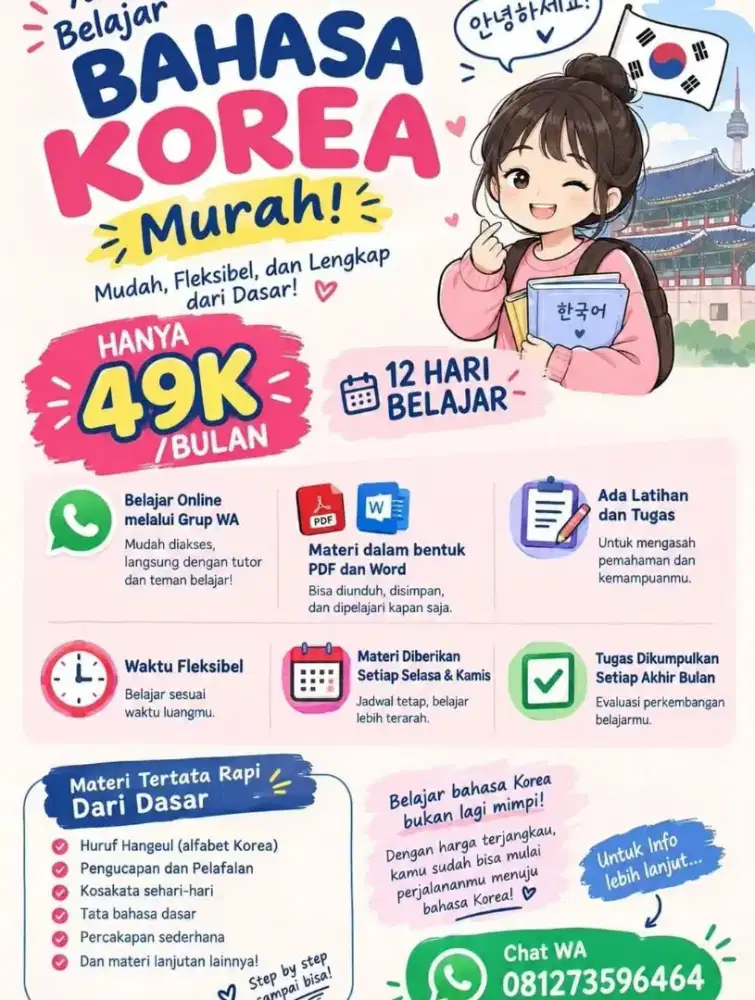 Kursus Bahasa Korea Whatsapp Group