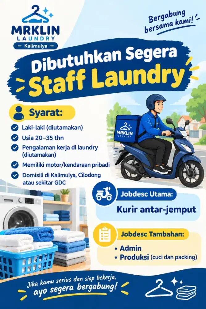 Staff laundry (kurir)
