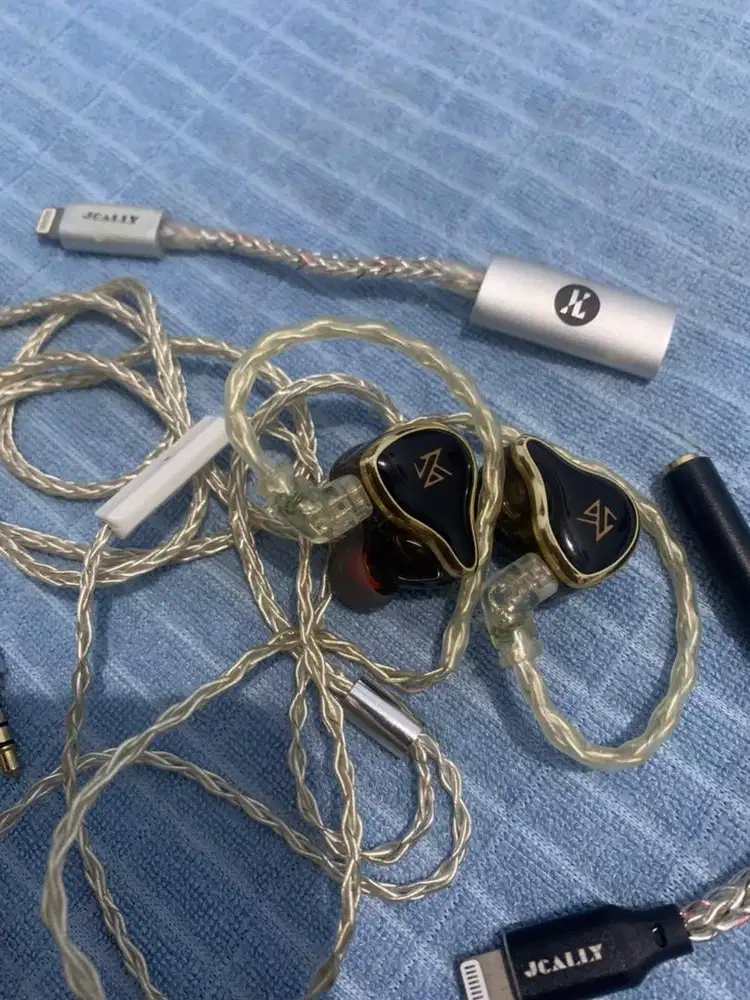 TWS KZ ZAS 16 Units Earphone 7BA+1DD Dynamic Hybrid Earbuds HiFi Bass