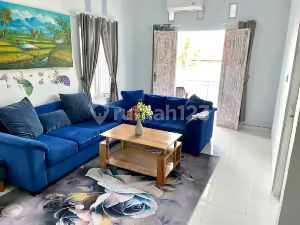 Rumah Sewa Fully Furnished 4 KT Lokasi Dekat Canggu