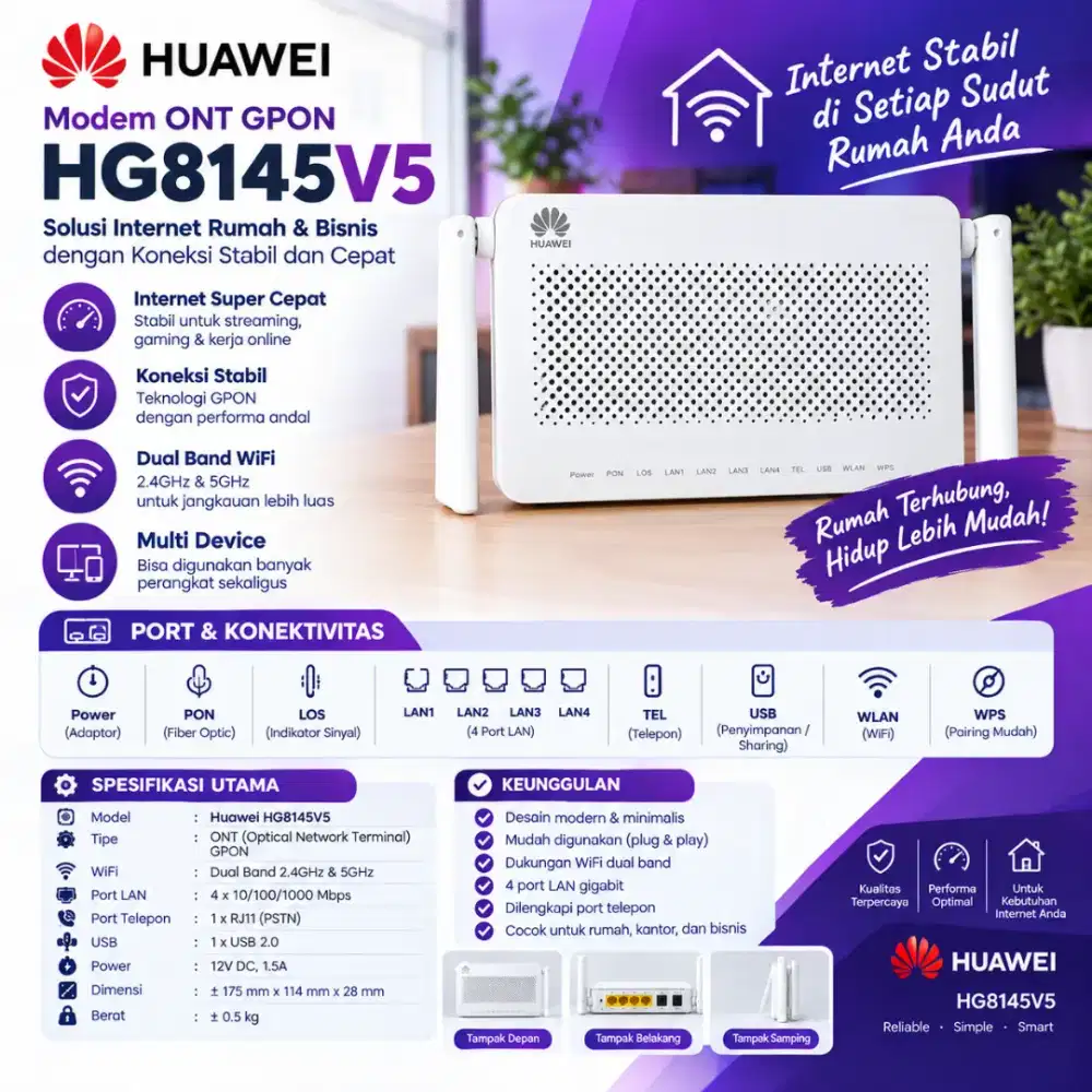 Modem Router Huawei Dualband
