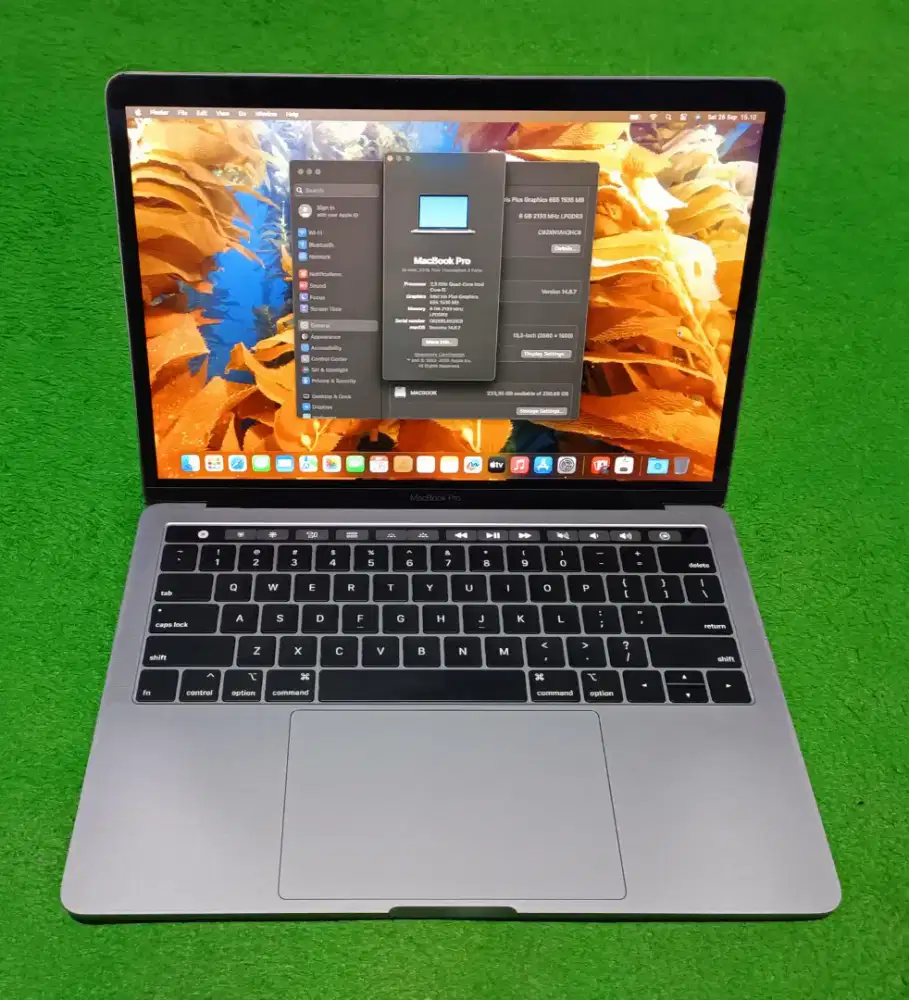 Apple MacBook Pro 2018 13inch i5 8/256 GB Grey Touchbar Murah