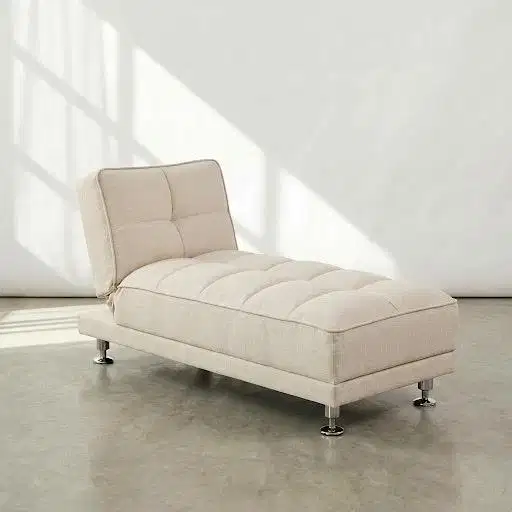 Raqad Clay Cream Sofa Bed – Minimalist 2 Seater Sofa by Inhom