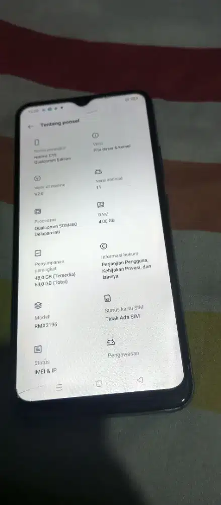 Realme c15 ram4/64