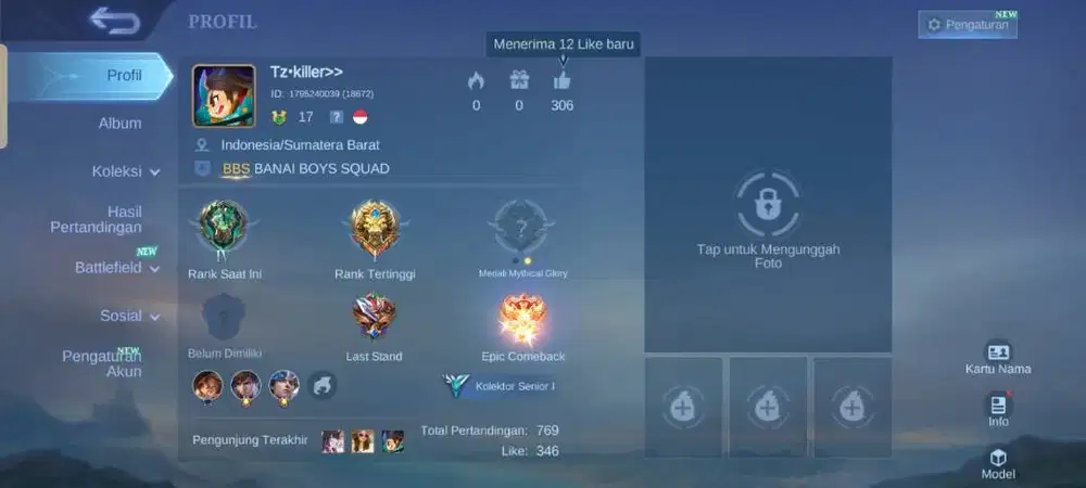 Akun mobile legend