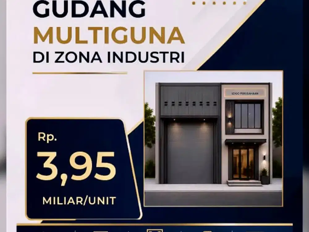 Dijual Gudang Multiguna Tipe 400 di MCM Industrial Estate, Tambun, Bekasi