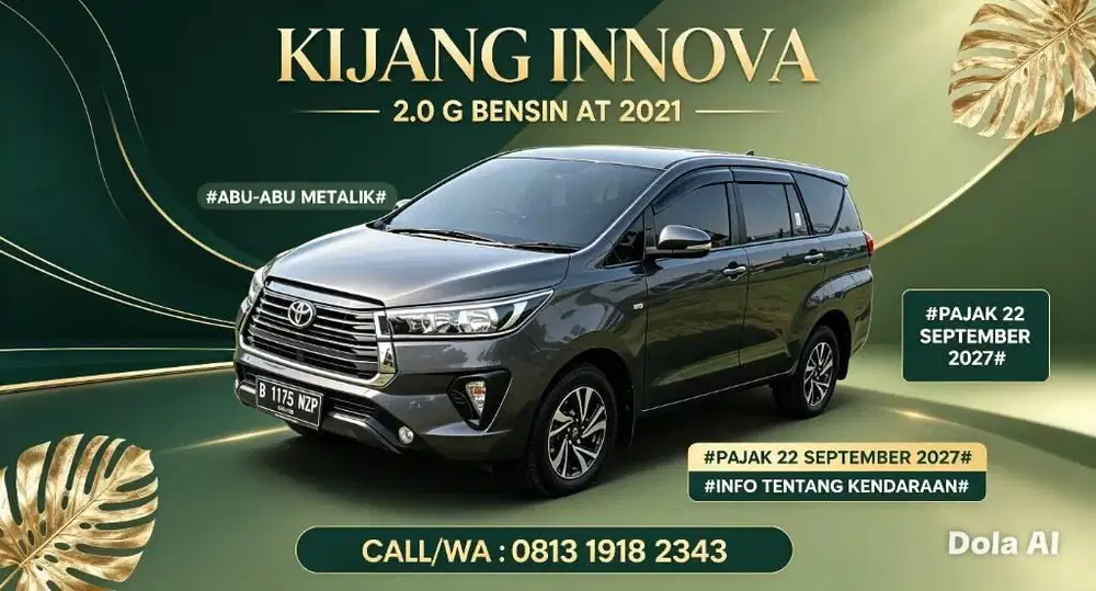 PALING MURAH
INNOVA REBORN 2.0 G AT A/T MATIC 2020 2021 2022