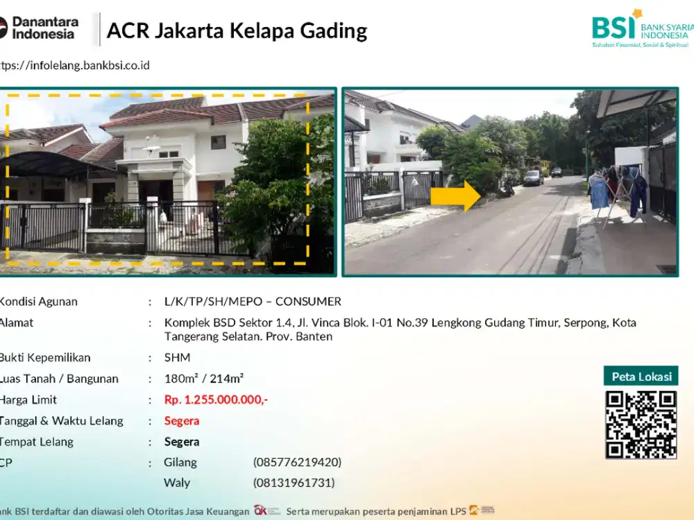 Hunian Murah di BSD dekat berbagai akses