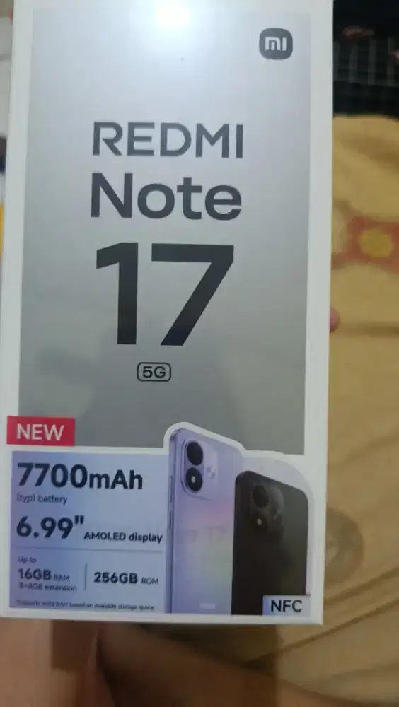 Jual hp redmi note 17 5g ram 8+8/256gb