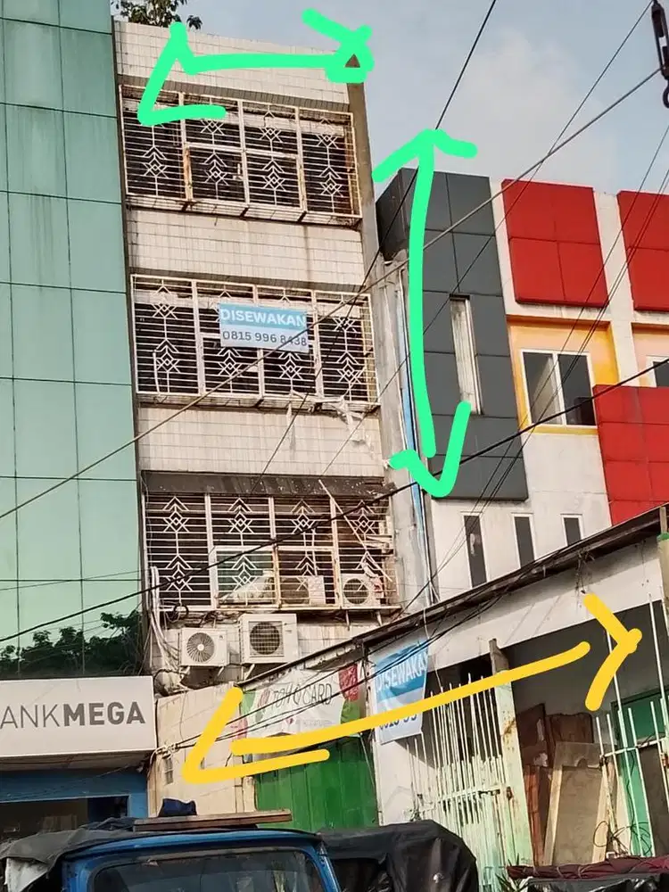 Disewakan Ruko 4 Lantai di Jembatan Lima