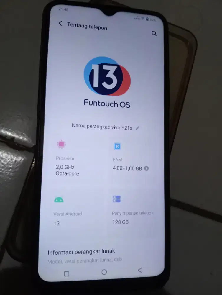 Vivo y21s Ram 4/128 mulus