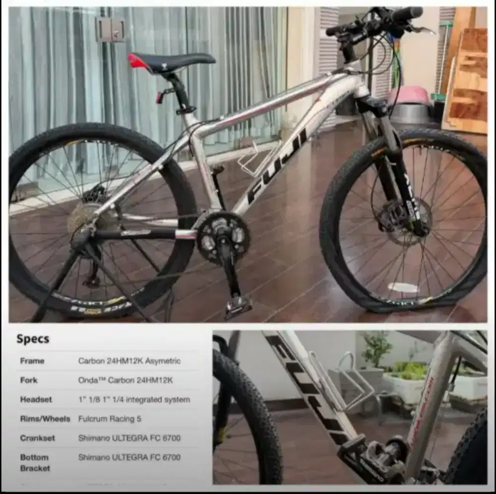 Jual murah sepeda fuji shimano ban size 26 spt foto,5.480.000 bs nego
