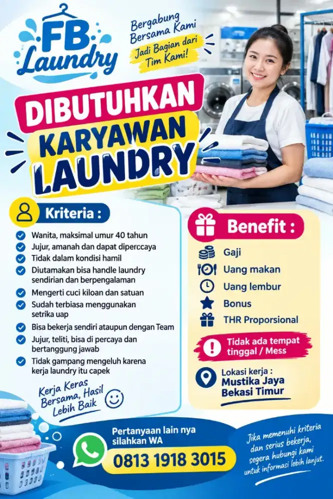 Lowongan kerja laundry