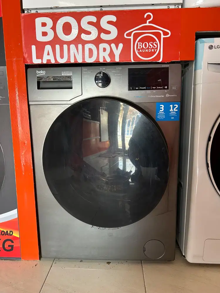 mesin cuci beko front loading kapasitas 10 kg