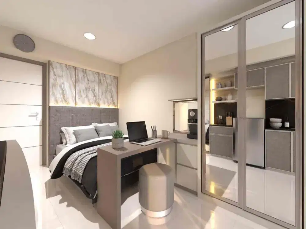 Lantai Rendah Educity Furnish Baru Gress Siap Huni View Pool Invest Dkt ITS,UWM,Pakuwon City Mall