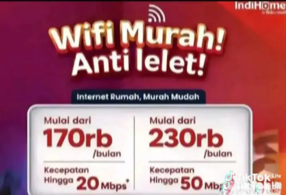 Wifi termurah, stabil, semua bisa pasang