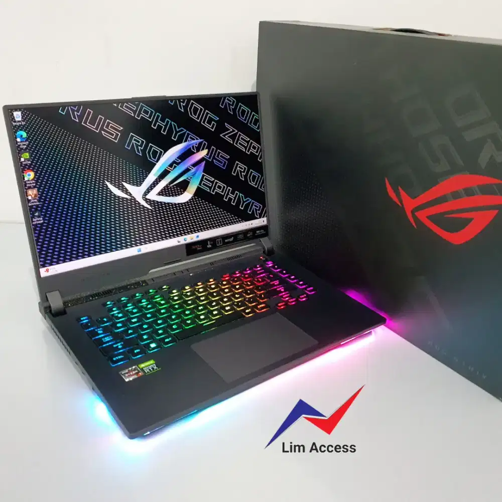 SEPERTI BARU! ROG STRIX G513RW Ryzen7 Ram 16GB RTX 3070Ti Laptop Asus