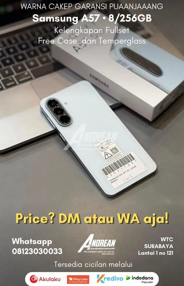 samsung A57 8/256 resmi sein