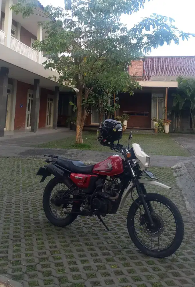 Trail vintage model honda xl series mesin megapro mono ganteng srit