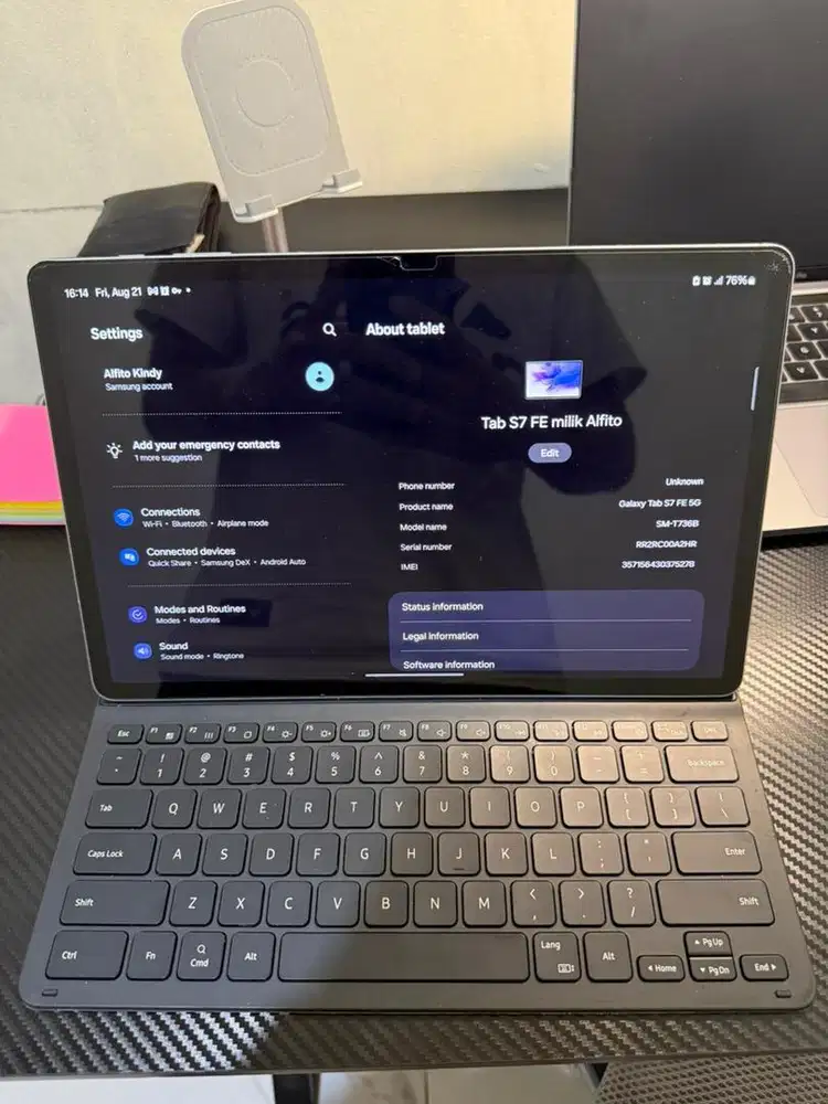 Samsung galaxy tab s7 fe 128 gb