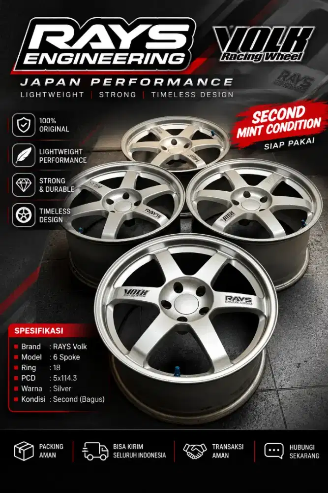 Volk Rays TE37 OG Original Japan