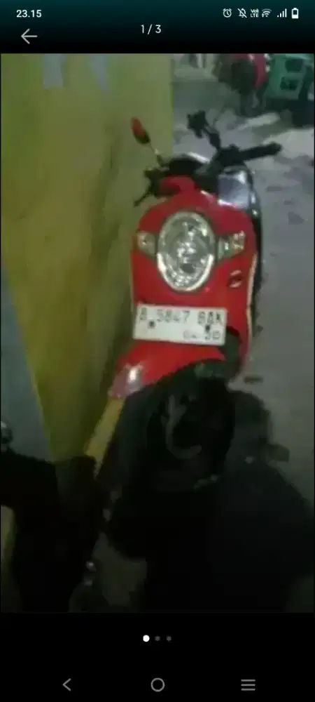 Motor. Bekas scupy