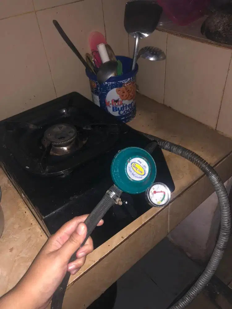 kompor 1 tungku + selang + regulator