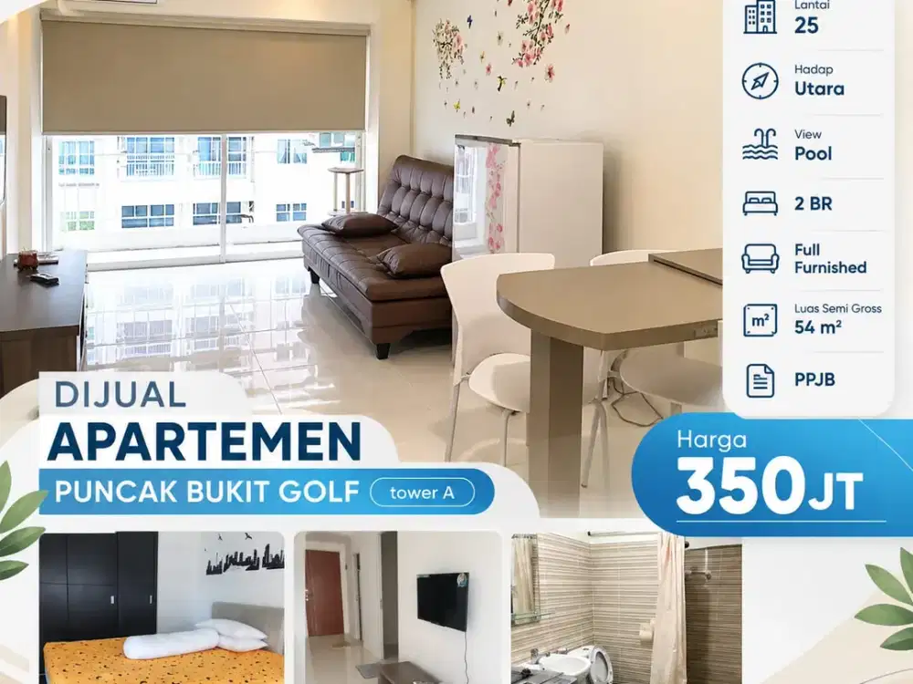 Dijual Apartemen Puncak Bukit Golf 2BR