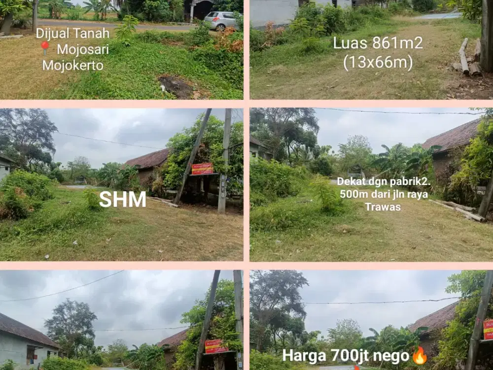 Dijual tanah di Trawas Mojokerto, cocok untuk kos kos an