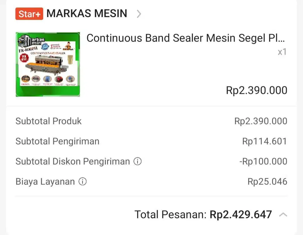 Mesin sealer otomatis/mesin segel plastik