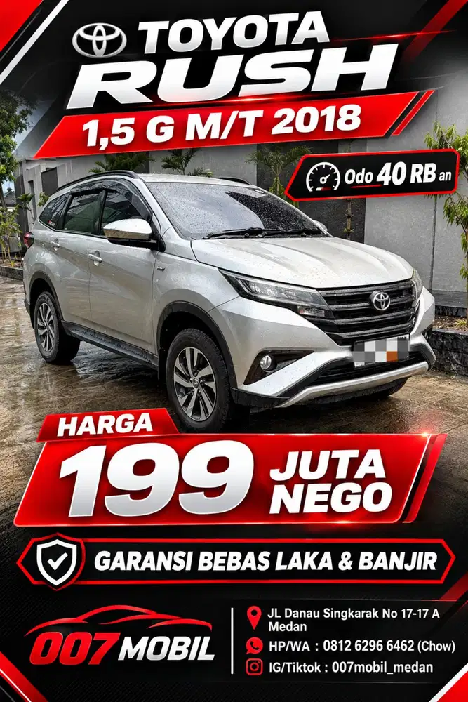 (Odo 40 RB) Toyota Rush 1,5 G Manual 2018 , 2019, 2020 , Terios