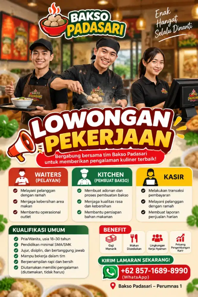Lowongan Pekerjaan Restoran Bakso