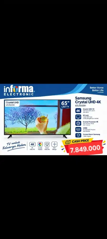 SAMSUNG LED TV SMART TV 4KUHD