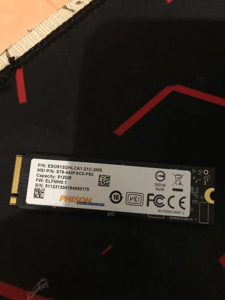 SSD NVME PHISON 512 GB