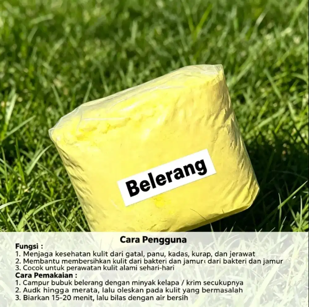 BELERANG 1KG KUALITAS IMPORT - UNTUK GATAL, PANU, KADAS, KURAP