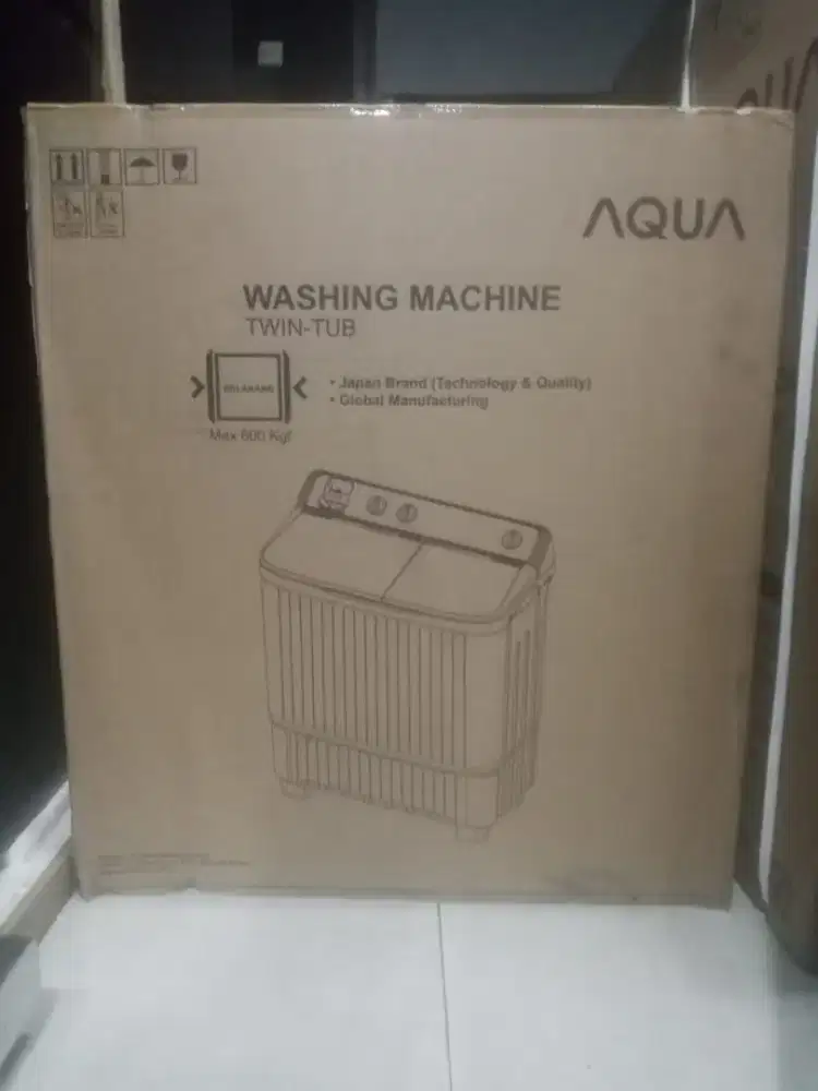 Mesin cuci 2 tabung kapasitas 7 kg