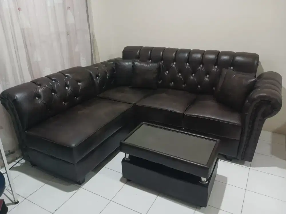 DIJUAL SOFA L + MEJA