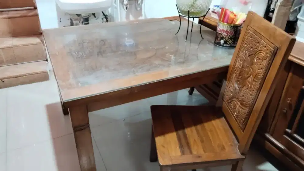 Meja Makan Kayu Jatii