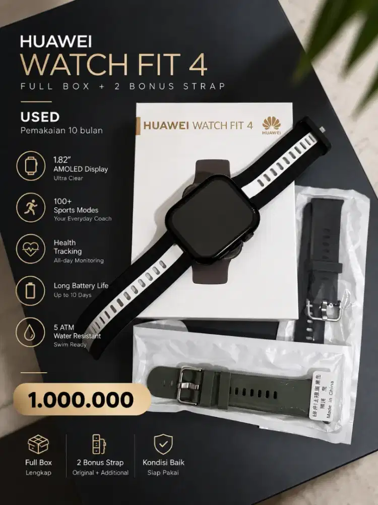 Jam tangan olahraga huawei watch fit 4