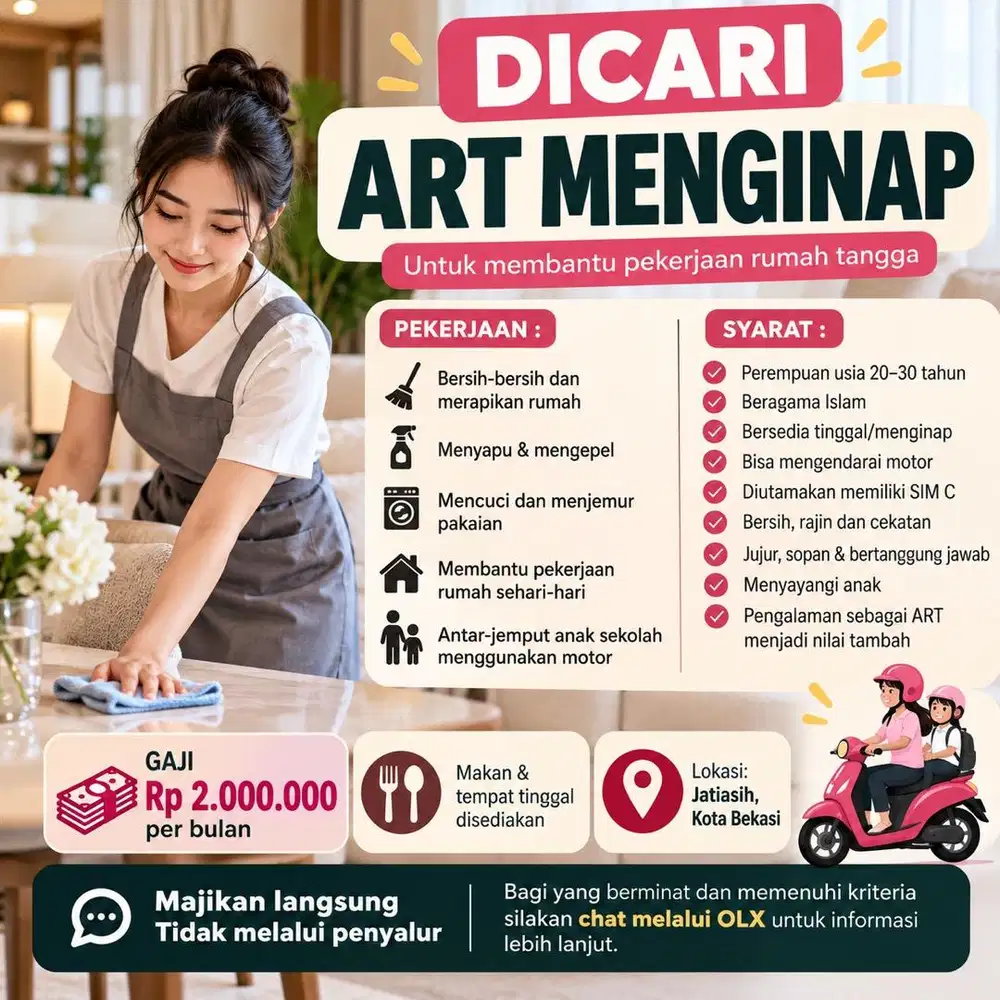 DICARI ART MENGINAP USIA 20-30 TAHUN