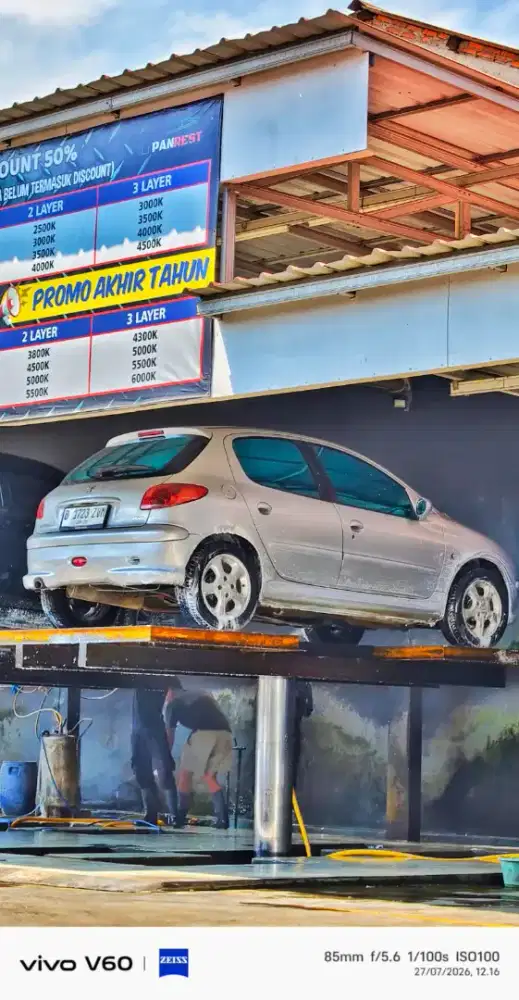Peugeot 206 Matic Silver kinclong