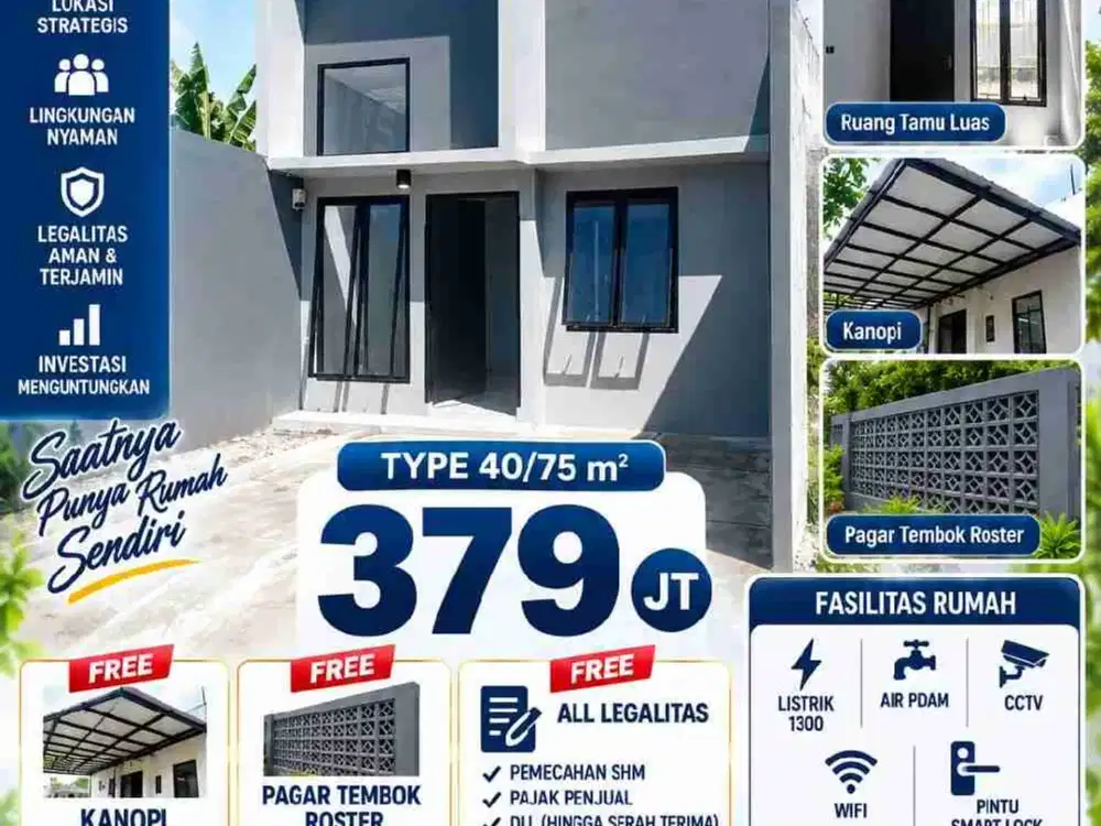 RUMAH MODERN KOTA MAKASSAR HANYA 379 JUTA