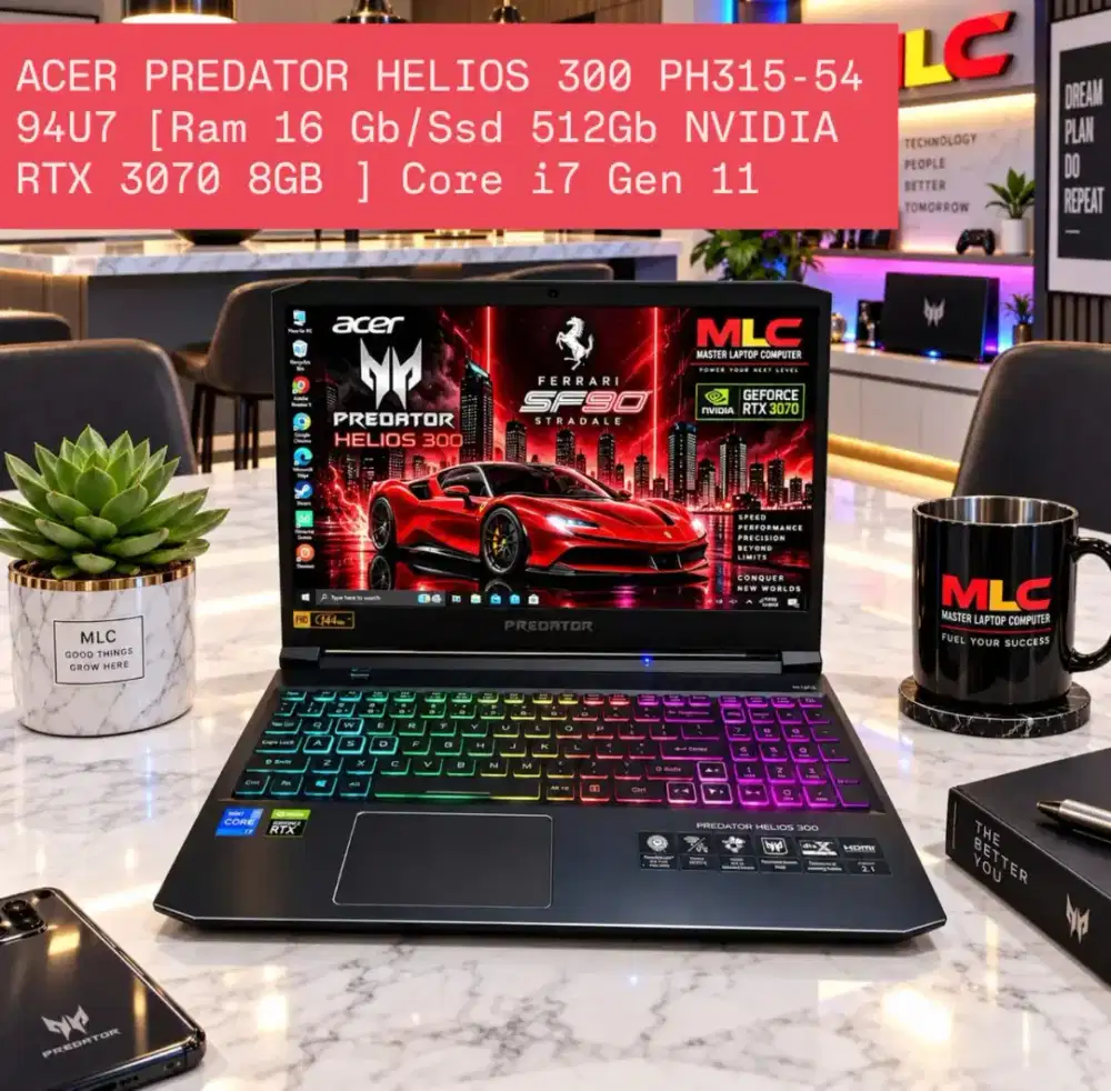 ACER PREDATOR HELIOS 300 [Ram 16 Gb/Ssd 512Gb NVIDIA RTX 3070 8GB ]