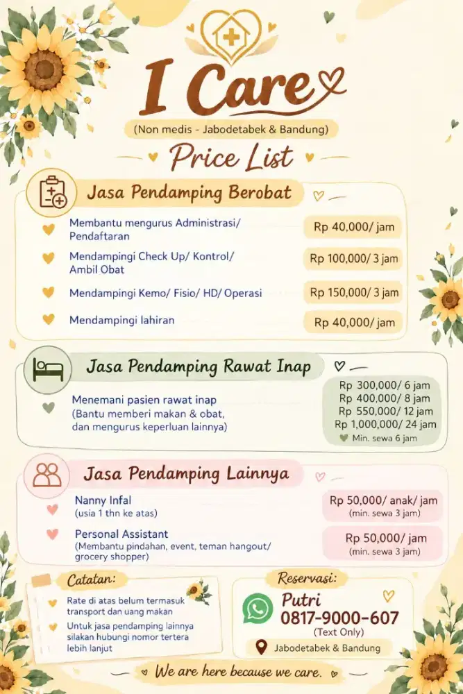 Jasa Pendamping Orang Sakit