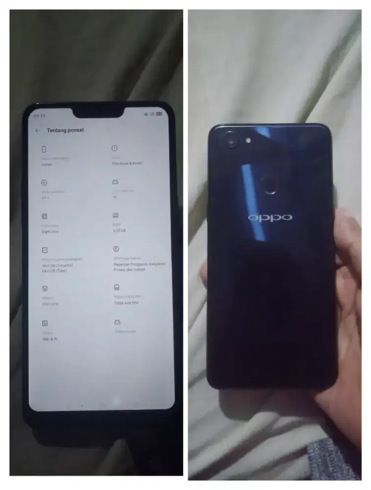 Oppo F7 ram 4/64 sidik jari aktif